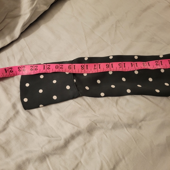 Dark green and white polka dot full sleeve with necktie H&M US4 - Picture 5 of 5